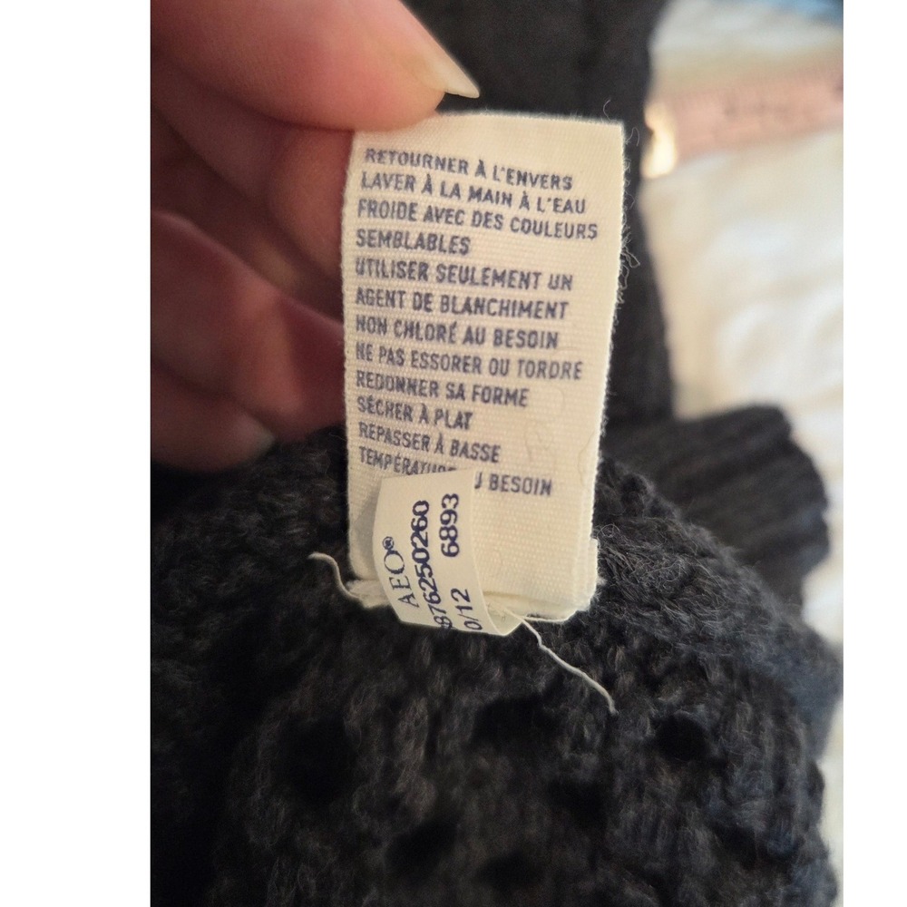 American Eagle Outfitters Womens Wool Blend Sweater Goth, Minimalist, Earthy XS - Picture 10 of 10